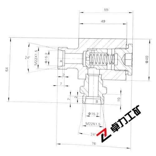 QY16F-13118背壓閥外形及連接尺寸